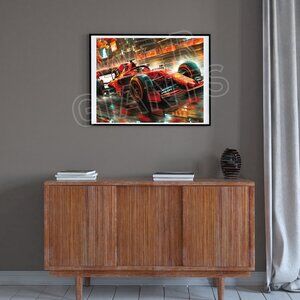 Striking F1 Ferrari 20x16 Art Print